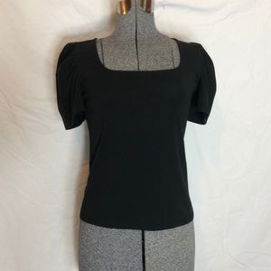 Ann Taylor Tee w/ Ruffled Sleeves (C)